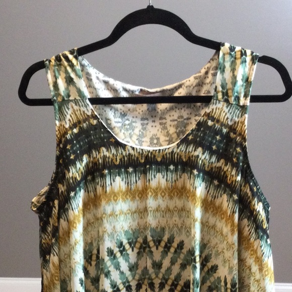1X Cb Established 1962 khaki tan aztec overlay tank top - Picture 5 of 15